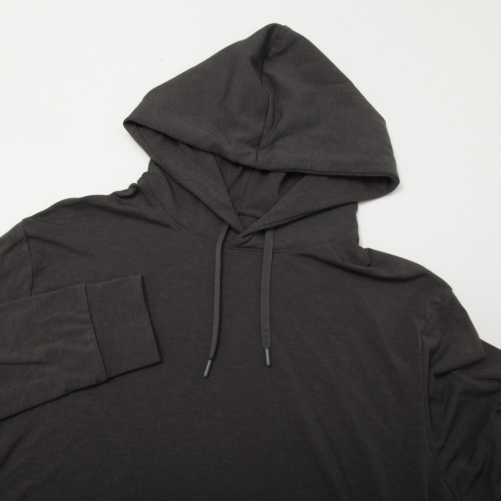 Cozy Earth Men's XL Premium Bamboo Viscose Pullover Hoodie Dark Gray